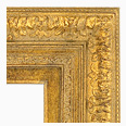 730-100 Baroque picture frame, Light antique gold with slight black and red undertone.