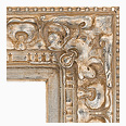 745-S Baroque picture frame, Light antique silver.