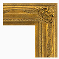 760-100 Baroque picture frame, Light antique gold with slight black and red undertone.
