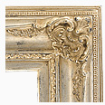 760-13 Baroque picture frame, Broken leaf silver.