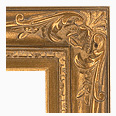 770-775 Baroque picture frame, Medium dark antique gold.