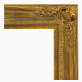 795-100 Baroque picture frame, Light antique gold with slight black and red undertone.