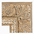 855-13 Baroque picture frame, Broken leaf antique silver.