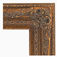 920-10 Baroque picture frame, Medium antique gold with red rub.