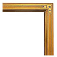 1035M-55 Caps picture frame, Antique gold leaf with red undertones.