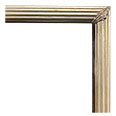 629-64-WF Caps picture frame, Broken Silver Leaf with red undertones.