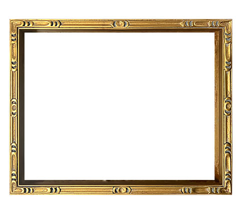 Caps Picture Frame 677, corner detail (677-55 Caps picture frame)