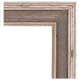 1030M-13-NL Contemporary picture frame, Champagne antique silver with gold undertones