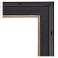 1030M-89S-NL Contemporary picture frame, Rich Mahogany finish, silver lip