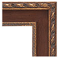 1044-D-Panel Walnut-NL Traditional picture frame, Thick ornate exterior gold with red rub compo, Walnut panel. Thin ornate…