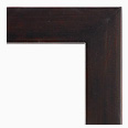 214M-5-NL Contemporary picture frame, Soft black finish with delicate red lines. No liner.