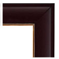 226-CG-NL Contemporary picture frame, Cherry finish with Gold lip.