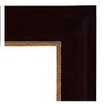 226M-CG-NL Contemporary picture frame, Cherry finish with Gold lip.