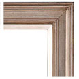 310-238-WL Contemporary picture frame, Champagne antique silver with gold undertones