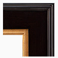 531-84G-WL Contemporary picture frame, Espresso Tuscany Finish with Slight Water Spots, Black with Brown Undertones.