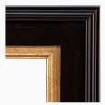 531M-84G-WL Contemporary picture frame, Espresso Tuscany Finish with Slight Water Spots, Black with Brown Undertones.