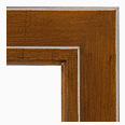 596M-AG-NL Contemporary picture frame, Antique medium gold with broken leaf and black undertone. No liner.