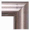 648-238-NL Contemporary picture frame, Champagne Silver, Corner Bead Detail. No Liner.