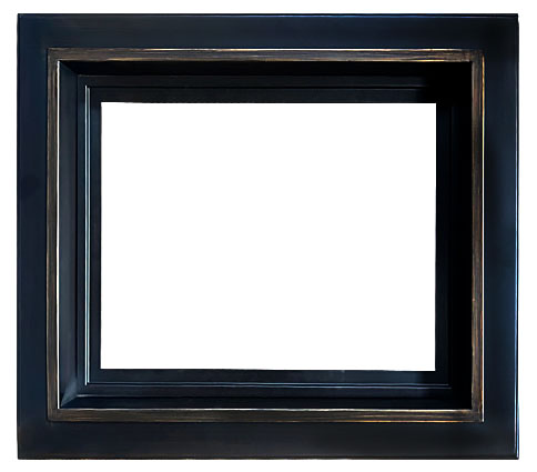 Floater Picture Frame 2044-4, corner detail (2044-BLK-4 Floater picture frame)