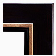 2045-84-G Floater picture frame, Floater Frame, Espresso Tuscany Finish, Black with Brown Undertones Antique Gold Surface…