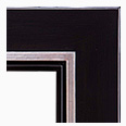 2045-84-S Floater picture frame, Floater Frame, Espresso Tuscany Finish, Black with Brown Undertones Silver Surface, Black…