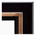 2045M-84-G Floater picture frame, Floater Frame, Espresso Tuscany Finish, Black with Brown Undertones Antique Gold Surface…