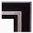 2045M-84-S Floater picture frame, Floater Frame, Espresso Tuscany Finish, Black with Brown Undertones Silver Surface, Black…