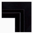 319-BLK Floater picture frame, Black Surface, Black Interior.