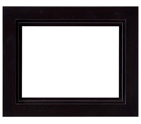 Floater Picture Frame 224, corner detail (224-BLK Floater picture frame)