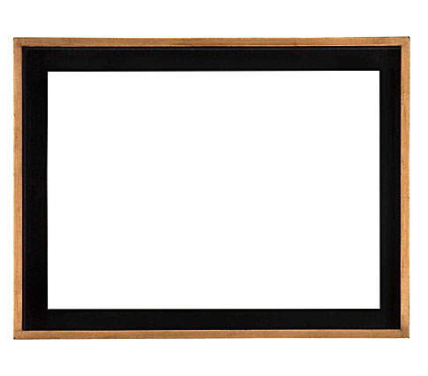 Floater Picture Frame 227, corner detail (227-BLK-G Floater picture frame)