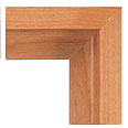 A-219 Floater picture frame, Alder wood floater frame, solid design. Alder wood surface, matching interior.