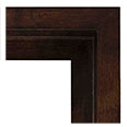 A-219-WD Floater picture frame, Warm brown walnut finish, solid alder wood.