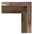 F-1207-238 Floater picture frame, Antique champagne silver.