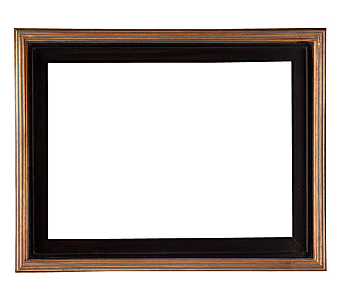 Floater Picture Frame F-629, corner detail (F-629-BLACK-G Floater picture frame)