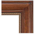 510M-D-CPG-NL Pine picture frame, Straight line design. Distressed, smooth cherry pine finish, with elegant gold compo.…