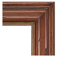 695M-C-CPG-NL Pine picture frame, Straight line design. Deep scoop, carved to add rustic look, Cherry pine finish, with…