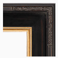 1020-84G Plein Air picture frame, Espresso Tuscany finish, black with brown undertone with slight water spots and antique…