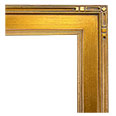 1029M-247 Plein Air picture frame, Deep Gold with red undertone.