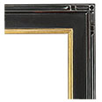 1029M-75G Plein Air picture frame, Light Espresso finish with Cherry undertone, Gold lip.
