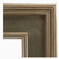 1030-238 Plein Air picture frame, Antique champagne silver.