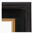 1030-84G Plein Air picture frame, Espresso Tuscany finish, black with brown undertone with slight water spots and antique…