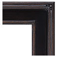 1033M-7 Plein Air picture frame, Plein Air design with small corner ornament. Espresso with dark antique copper undertones…