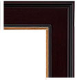 1041-CG Plein Air picture frame, Rich Cherry finish with Gold lip.