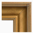 627-55 Plein Air picture frame, Antique gold broken leaf with red undertone.