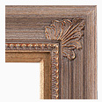 680M-229-G-WL Rustic picture frame, Rustic Light Gray Brushed Driftwood. Ornate Gold Compo. Small Antique Gold Corner…