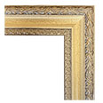 1043-Cream-Ckl Traditional picture frame, Beige with gray crackle finish.