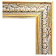 2300-1 Traditional picture frame, Light antique gold.