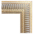 2400-White-Ckl-NL Traditional picture frame, Gray wash - No Liner.