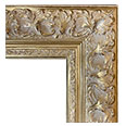2550-01-NL Traditional picture frame, Bronze with gray wash.
