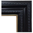 520M-84G Traditional picture frame, Espresso Tuscany finish, black with brown undertones. Varying decorative lines, thin…